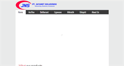 Desktop Screenshot of jayanetsolusindo.com